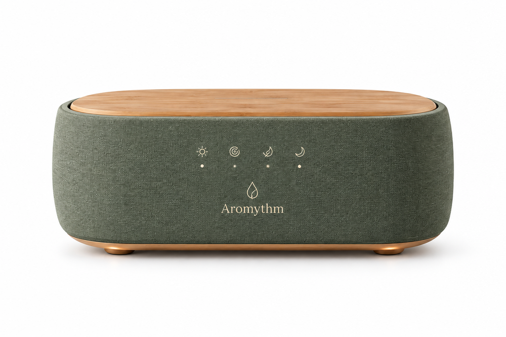 Aromythm Smart Diffuser — Right Scent. Right Time.