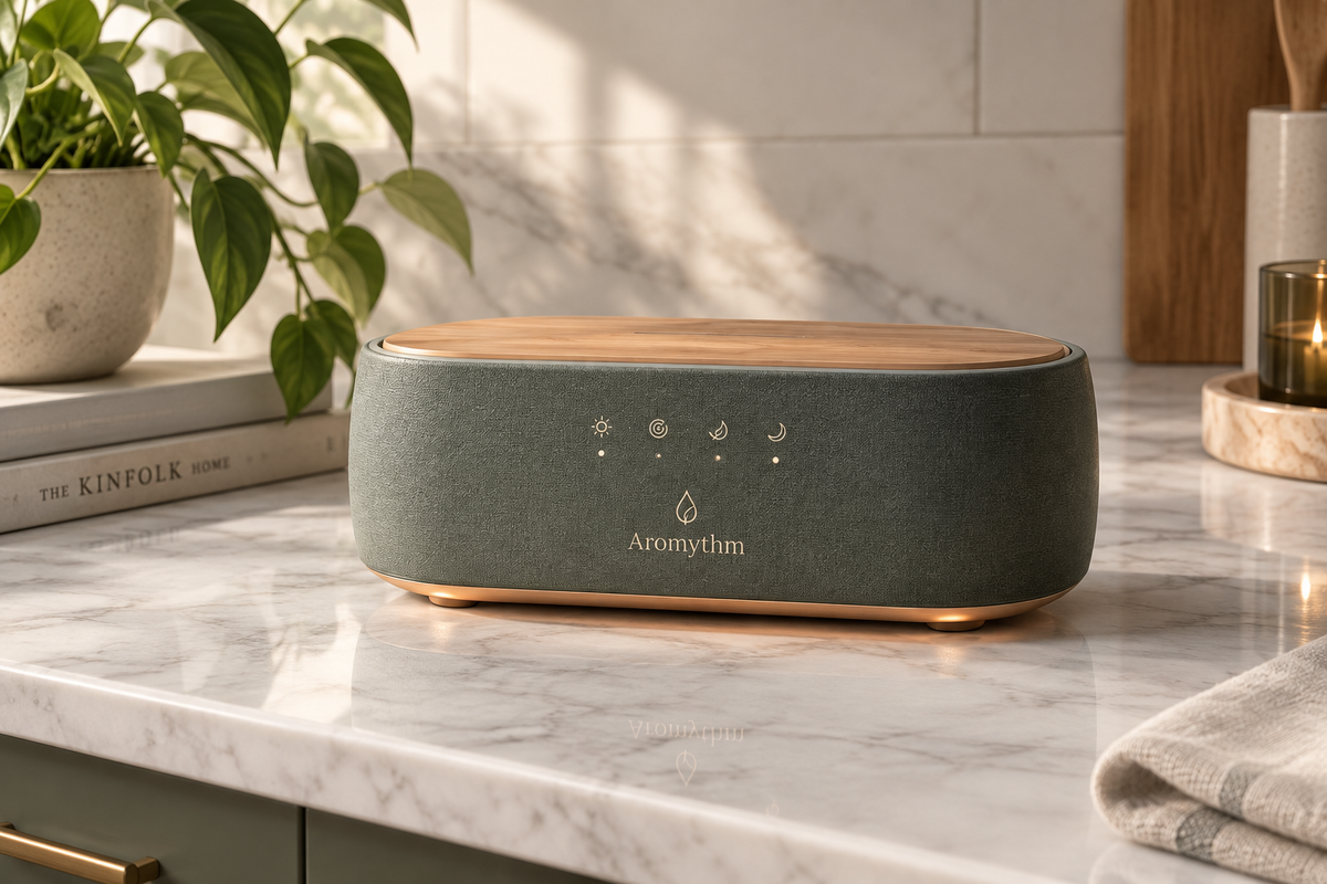 Aromythm Smart Diffuser — Right Scent. Right Time.